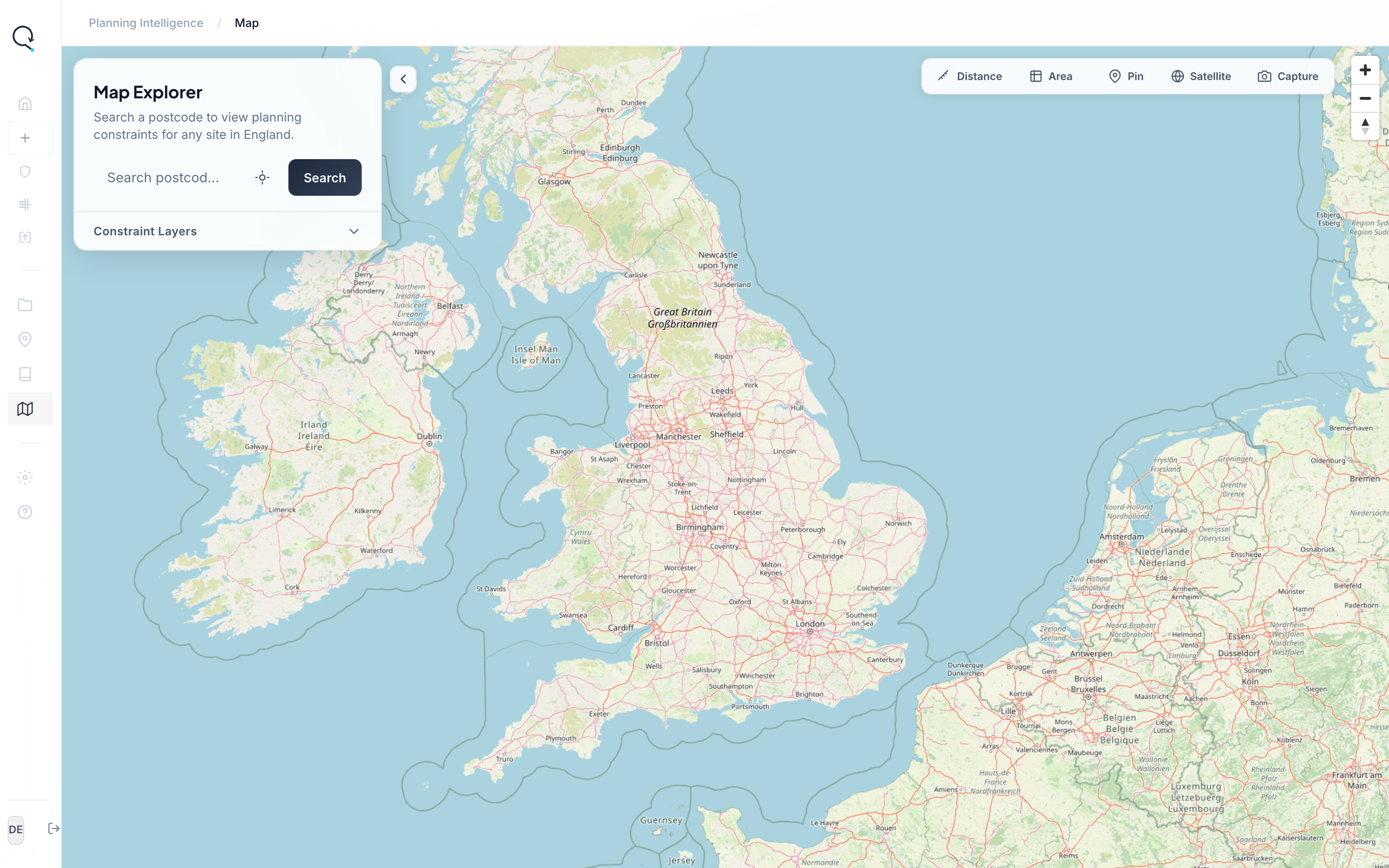 QPlan interactive constraint map with layer overlays